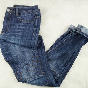 Rue21 High Waisted Biker Stitched Detailing Jeans